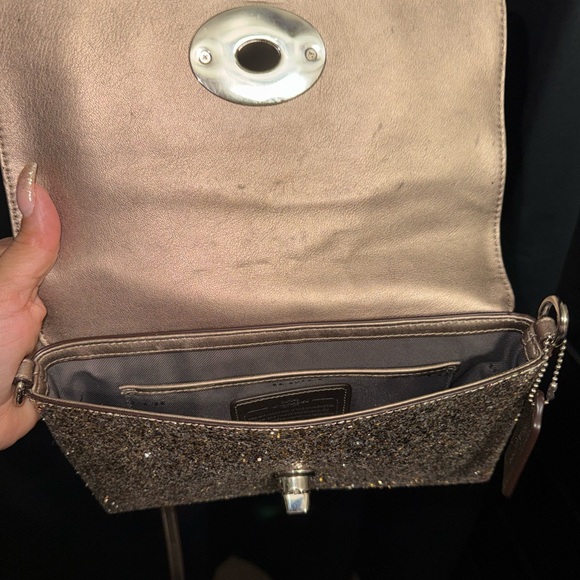 Coach Gold Glitter Clutch - Picture 3 of 5